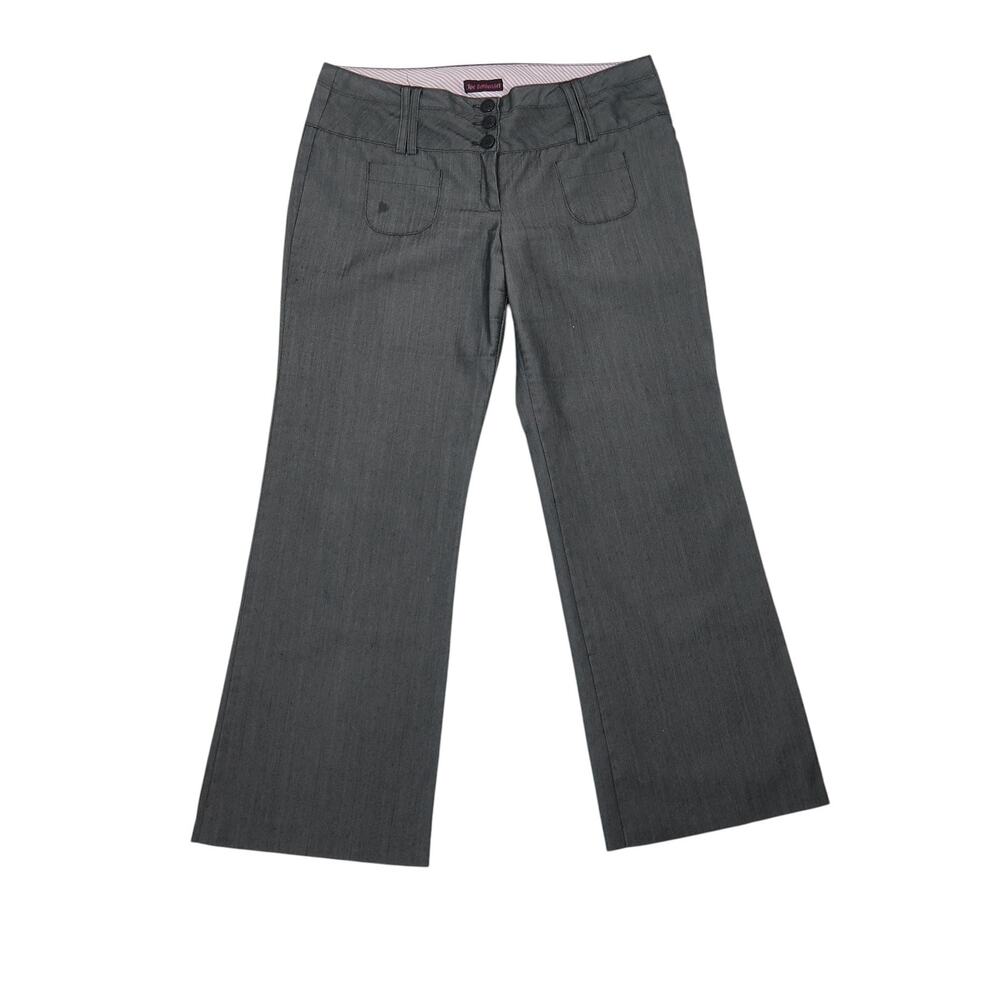 Vintage Y2K Joe Benbasset Charcoal Grey Low Rise Bootcut Flare Pants 11